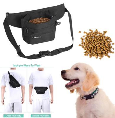 Dog Treat Pouch for Training Dog Fanny Pack Portable Dog Waist Pack Snack Bags