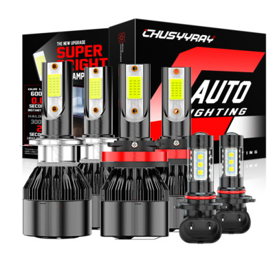 For Buick Regal 2011-2013 Combo 6X LED Headlights High/Low + Fog Light Bulbs Kit