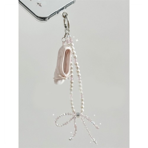 Keys Chain Phone Accessory Glaze Material Beads Phone Pendant for Trendy Women - Zdjęcie 4 z 8