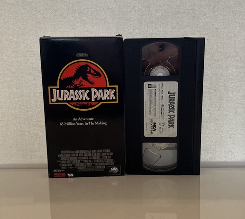 Jurassic Park Movie VHS Video 1993 Color Based on Michael Crichton Novel - Picture 5 of 7