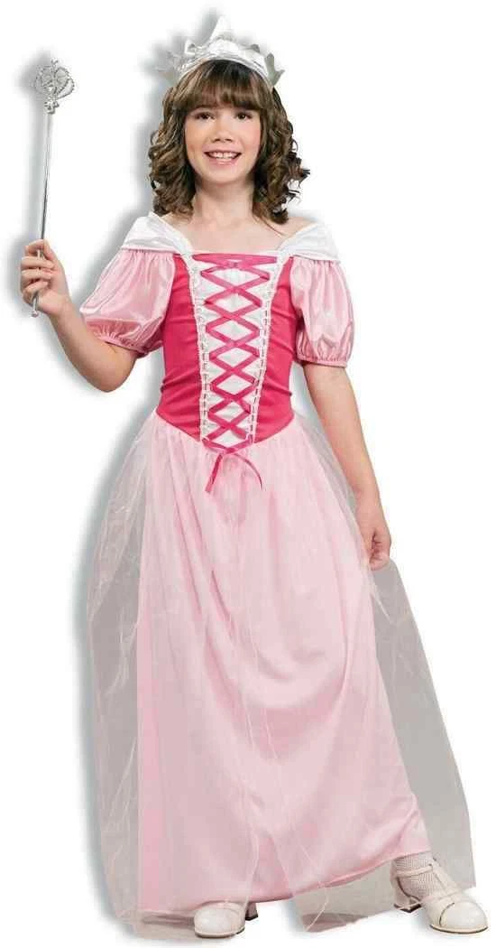 Pretty Pink Princess Medieval Maiden Fantasy Fancy Dress Halloween