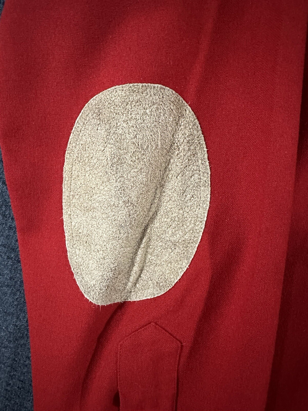 Pendleton Wool Button Up Shirt Large Red Elbow Pa… - image 13