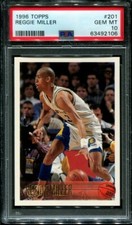 1996 TOPPS #201 REGGIE MILLER PACERS HOF PSA 10