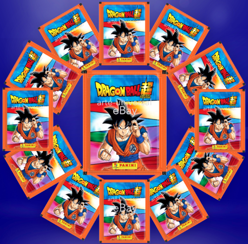 50 PACKUNGEN (250 verschiedene Aufkleber) Dragon Ball Super 3 Panini Aufkleber Sammlung - Bild 1 von 6