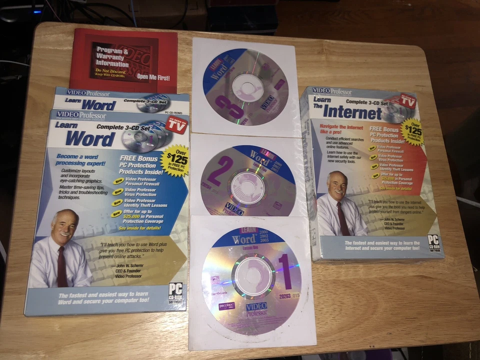 Bundle of Video Professor Complete CD-Rom Software Set - "Learn Word & Internet" - Image 3 of 4
