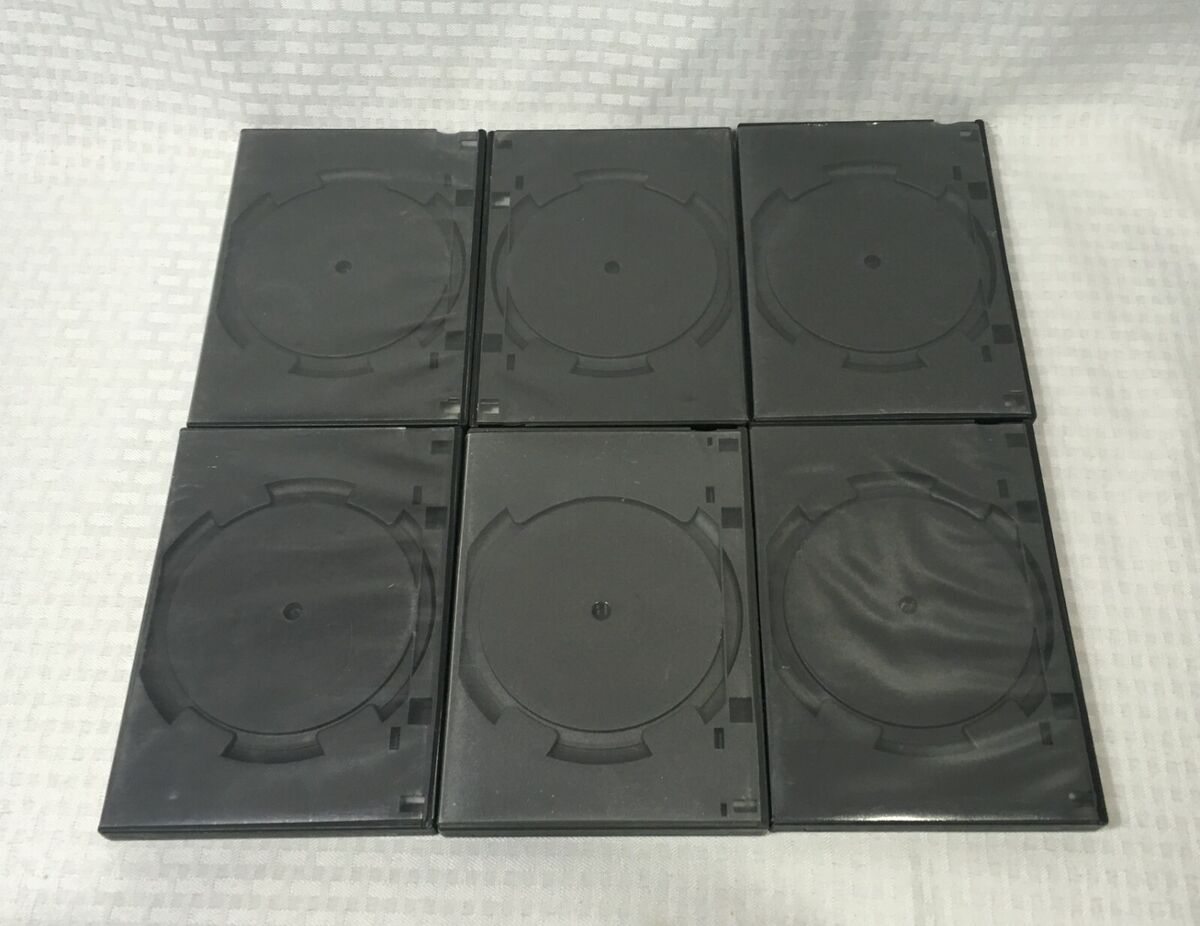 LOT OF 6 EMPTY REPLACEMENT BLOCKBUSTER DVD CASES / BLACK / HOLDS SINGLE DVD LOT OF 6 EMPTY REPLACEMENT BLOCKBUSTER DVD CASES / BLACK / HOLDS SINGLE DVD