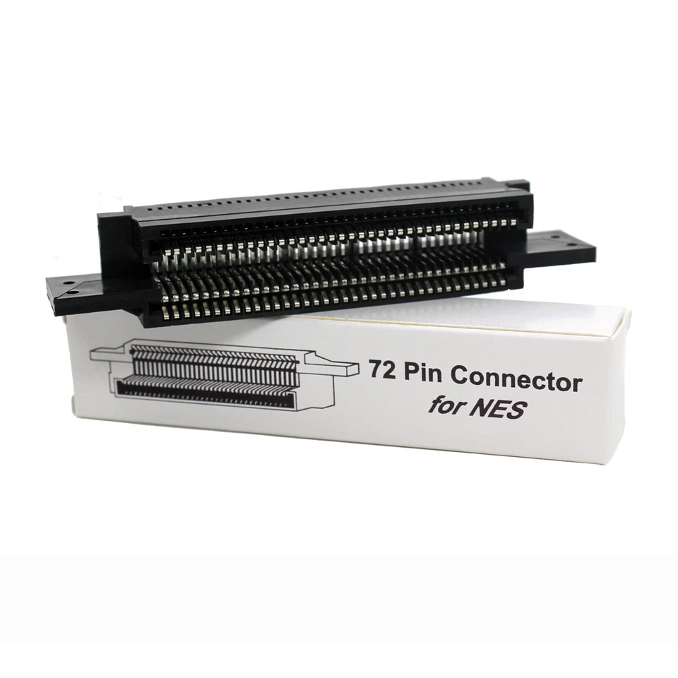 For NES 72 Pin Connector Replacement Cartridge Slot Games Console Repair Kit - Image 4 of 4