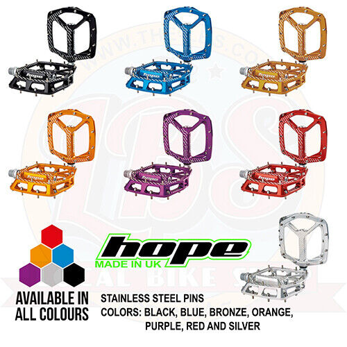 Hope F22 flache Plattform MTB Enduro DH Pedale - alle Farben und Optionen - Neu - Bild 1 von 1