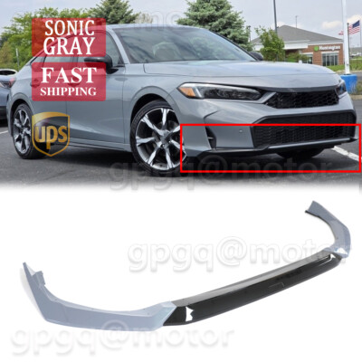 For Honda Civic Sedan Hatch 2025-Up Yofer Sonic Gray Front Bumper Lip Splitters
