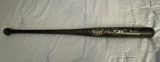 Reggie Sanders 1998 GAME USED Signed Autograph Uncracked Bat Cincinnati Reds HTF