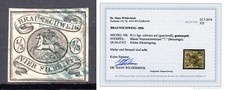 Altdeutschland Braunschweig 1856 Mi.5 gestempelt gepr&uuml;ft Befund Wilderbeek BPP
