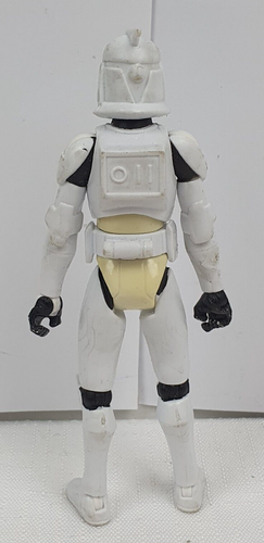 Star Wars The Clone Wars Clone Trooper 3.75" Action Figure 2008 Hasbro - Picture 2 of 3