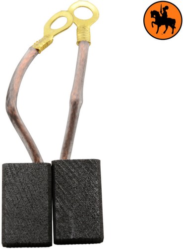 2 Balais De Charbon Asein 0868 Pour Ryobi - Dimensions 5x10x10 Mm - Avec Ressort, Câble Et Connecteur - Pour Rabot L1323A, L282