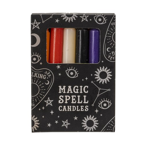 12 Candele Carillon Rituale Incantesimo Magico 4" - Scegli il Tuo Colore/Funzione!