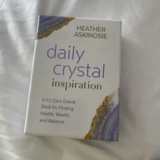 Daily Crystal Inspiration - 52 Card Oracle Deck - Finding Health Wealth H25