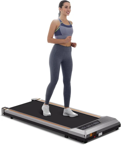 Walking Pad 2 in 1 Under Desk Treadmill 2.5 HP Treadmill,Remote Control LED