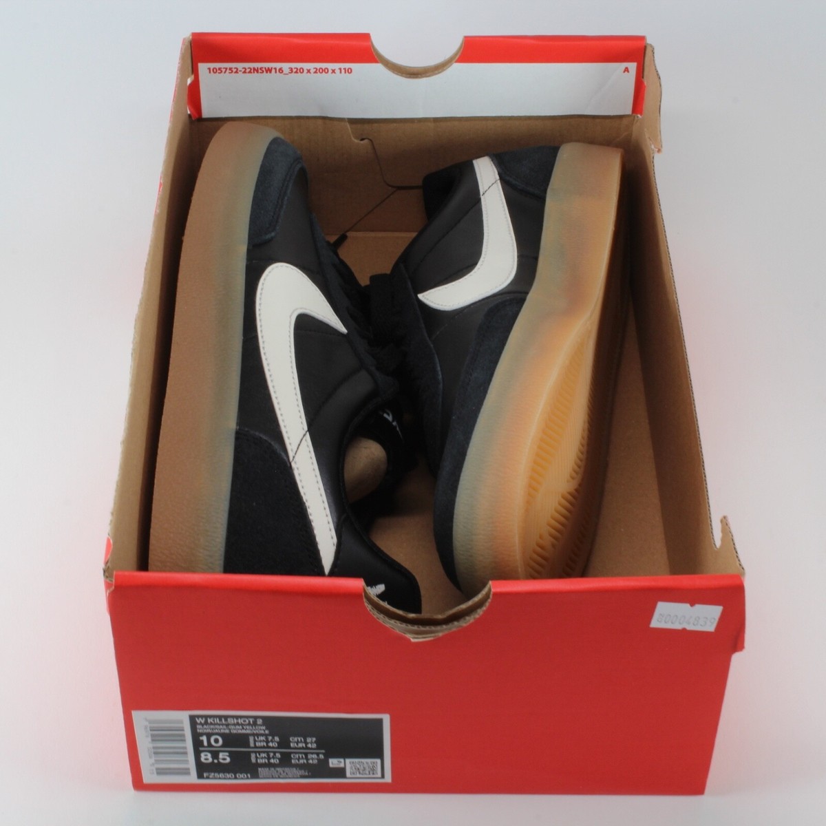Nike Killshot 2 'Black Sail Gum' FZ5630-001 Men's Size 8.5