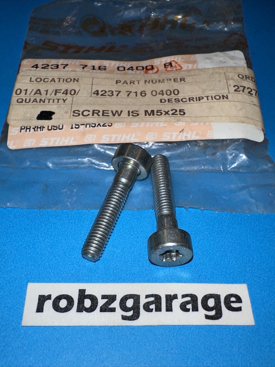 OEM STIHL M5x25 SPLINE SCREW 4237-716-0400 HL92 HS81 R HS82 R HS86