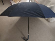 Ritz London Hotel Umbrella - Navy, Shepard's Crook Handle, 37" Long, 45" Diam