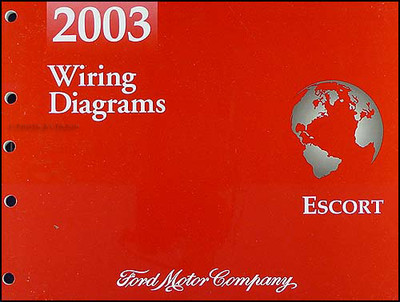 2003 Ford Escort ZX-2 Wiring Manuell ZX2 Coupe Elektrisch Schaltplan Buch