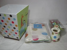 15 pcs Tiddliwinks Jungle Brights Bath Set Shower Curtain Hooks Waste Basket New