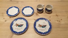 Vintage Christmas Plates and Mug Set by ICE