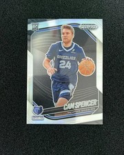 2024-25 Panini Prizm Black Cam Spencer #218 Silver Prizm RC Rookie FR28