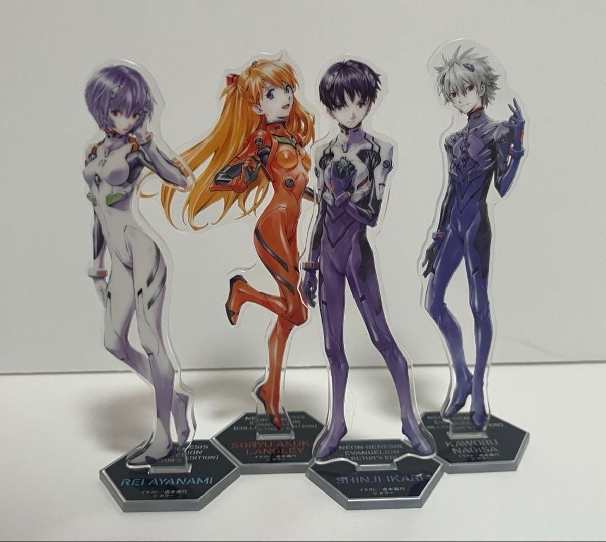 Neon Genesis Evangelion Acrylic Stand Set of 4 Shinji Asuka Rei