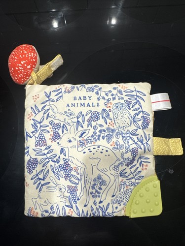Manhattan Mushroom Deer Soft Activity Book Baby  Story Squeak Textured Crinkle