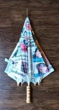 Newspaper Print Umbrella With Articles From The Des Moines Register 2009