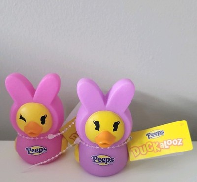 Duckalooz Peeps 2026 Rubber Ducks  2.75'' Lot Of 2 Pink Purple NWT * FREE SHIP 