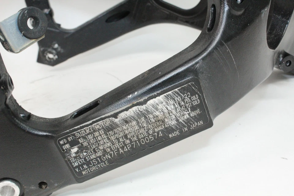 11-25 Suzuki Gsxr 600 Gsxr600 Main Frame Chassis CLN - Image 3 of 4