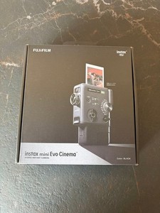 Fujifilm taxe mini Evo Cinema Hybrid Caméra instantanée Photo noir Nouveau