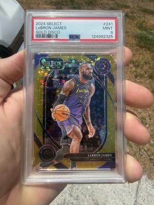 2024-25 Panini Select Courtside Level LeBron James #241 Gold Disco /10 PSA 9 🔥