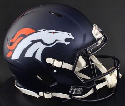 DENVER BRONCOS Riddell SPEED Full Size Authentic NFL Football Helmet