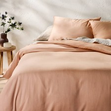 Full/Queen Rayon from Bamboo Duvet Set Light Adobe Clay - Casaluna