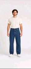 Vintage 1980s Lee Regular Fit Jeans 38x32 Made in USA Dark Wash Straight Leg