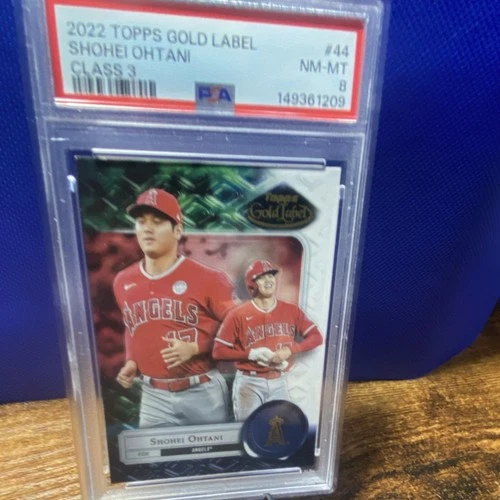 2022 Topps Gold Label Shohei Ohtani #44 Class 3 Base Set PSA 8 Angels MLB