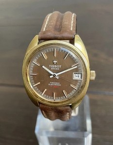 Authentic 1970's Tissot Tissonic F300 Gold Plated Tuning Fork Watch ESA9162/Cal. T.2010