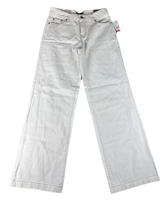 NEW PacSun Casey Womens Low Rise Baggy Wide Leg Denim Jeans White Size 24