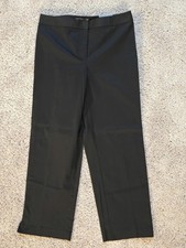 NWT Ann Taylor Black GRAMERCY Fit Women's Narrow Leg Cropped Pants Size 2