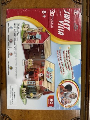 CubicFun Sweet Villa 3D Architecture Puzzle 84 Pieces Ages 8+ Paper EPS Foam