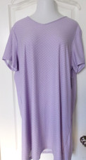 Croft and Barrow Lavender dot Cap Sleeve Nightgown Size 1X