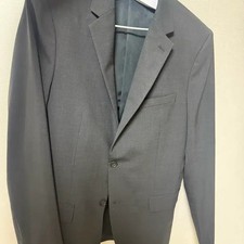 Men's Dark Gray Suit Set, Size 40R/31, Formal Business Attire