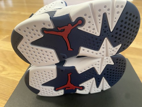 Nike Air Jordan 6 Retro Toddler 'Olympic' 2024 DV3606-164 New - Picture 5 of 9