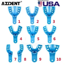 Dental Impression Trays Perforated Plastic Disposable (CHOOSE SIZE) 12 Trays/Bag