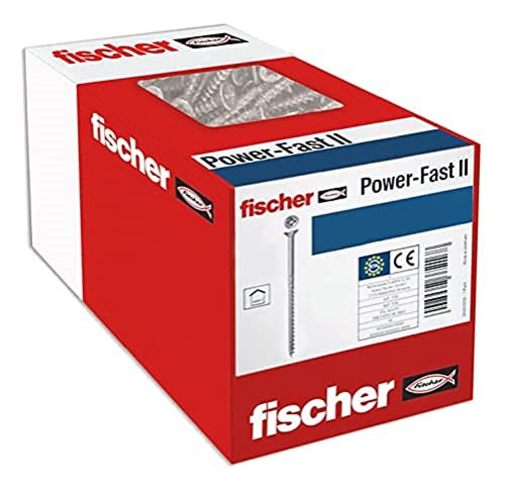 Fischer Power-Fast II 4x45mm Viti Premium per Pannelli e Legno