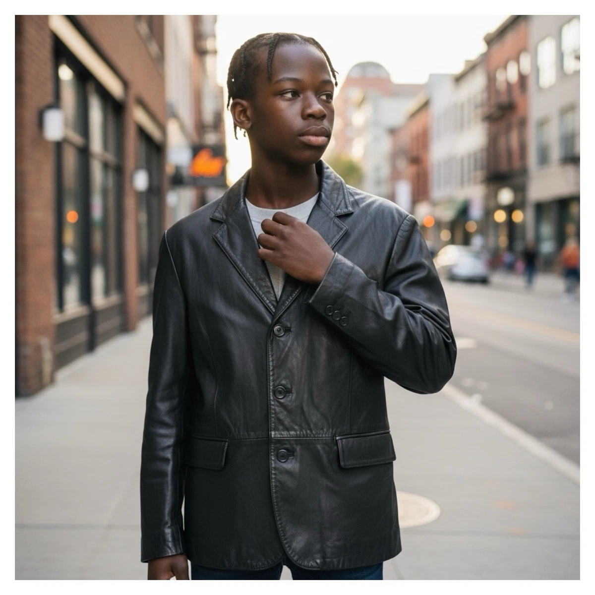 Zero Leather Outer Shell Coats, Jackets & Vests for Men for Sale