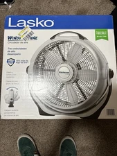 Lasko Wind Machine 20" 3-Speed Air Circulator Floor Fan, Gray