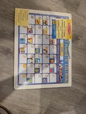 Melissa Doug Monthly Magnetic Calendar Magnet Toy with 112 Magnets, Multicolor